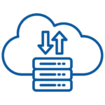 Data server cloud migration icon