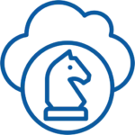 Cloud Computing Services. Chess icon 