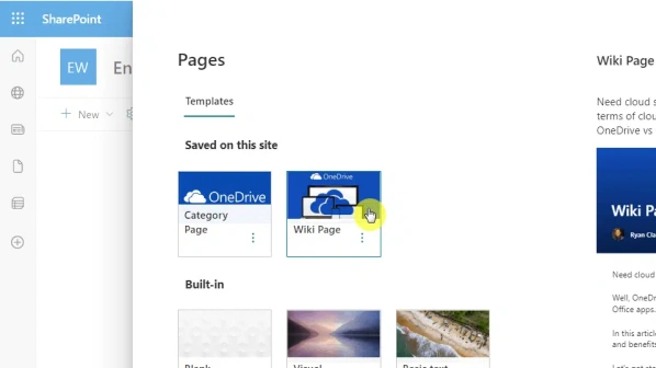 sharepoint wiki library