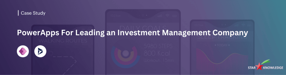 PowerApps portals for investment management company