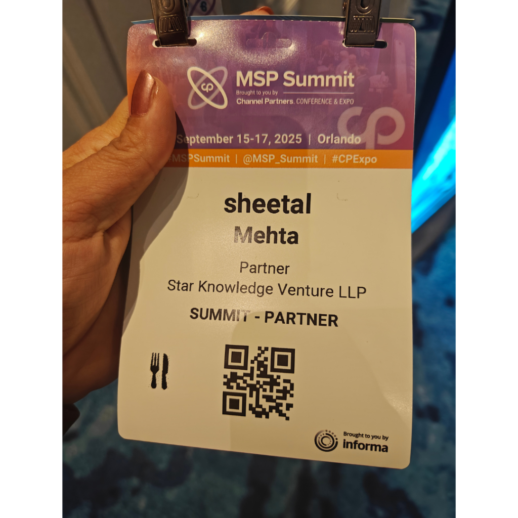 MSP Summit - Sheetal Mehta - Entry Pass