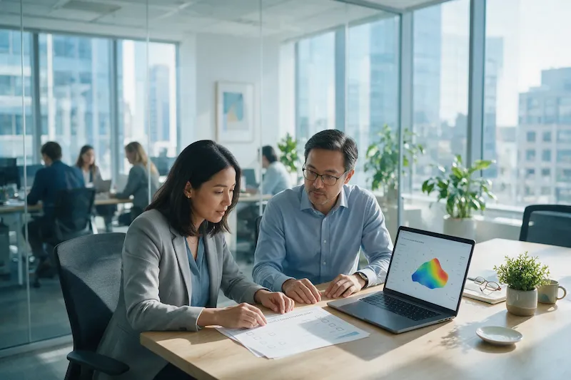Risk and IT leads reviewing an AI governance checklist